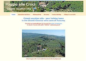 Poggio alle Croci Tuscan villa vacation rental