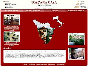Toscana Casa Tuscan villas and holiday homes