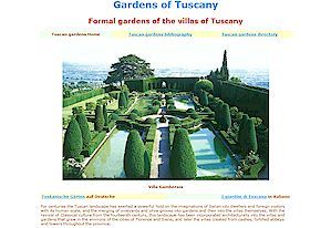 Tuscan Gardens, Gardens of Tuscany Italy