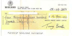 Fake cheque internet fraud