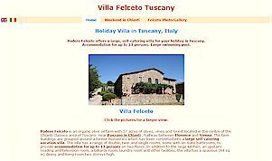 Villa Felceto Tuscany holiday villa in Tuscany