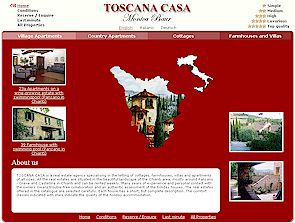 Toscana Casa accommodations in Tuscany, vacation apartments in Tuscany