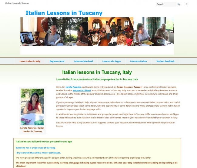 Italian lessons in Tuscany